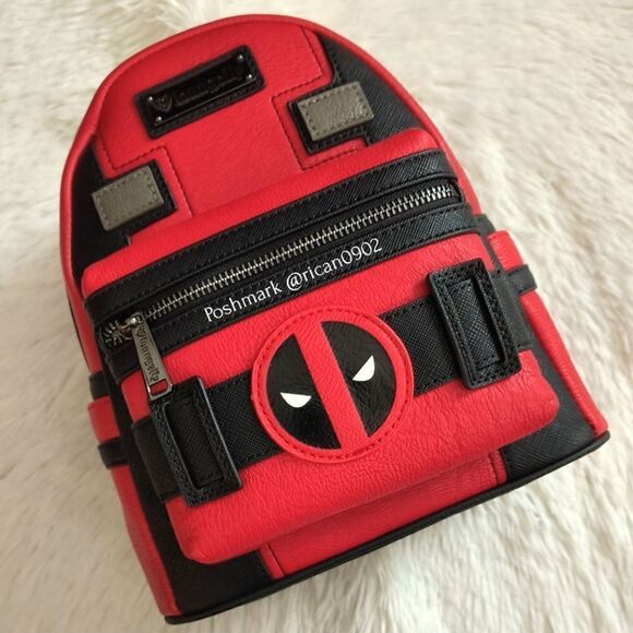 Loungefly Marvel Deadpool Mini Backpack and Wallet - Picture 2 of 11